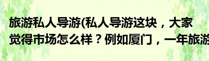 职业“私导”是一个比英皇管家还要难做的工作 职业“私导”是一个比英皇管家还要难做的工作