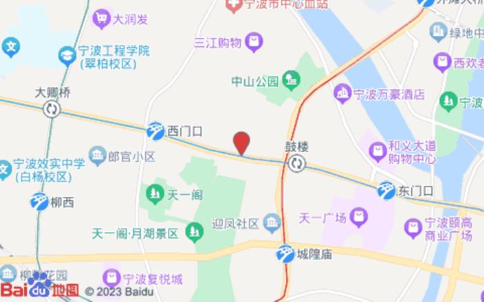 全季酒店(宁波天一广场鼓楼店)位置图 全季酒店(宁波天一广场鼓楼店)位置图