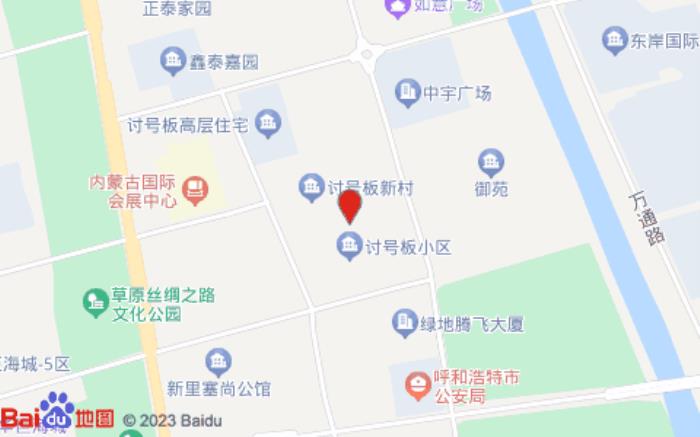 驿居酒店(呼和浩特会展中心店)位置图