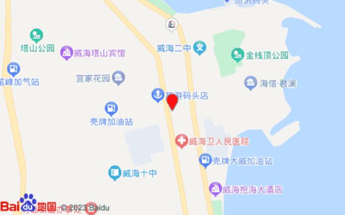 威海柒天连锁酒店(青岛北路店)位置图 威海柒天连锁酒店(青岛北路店)位置图