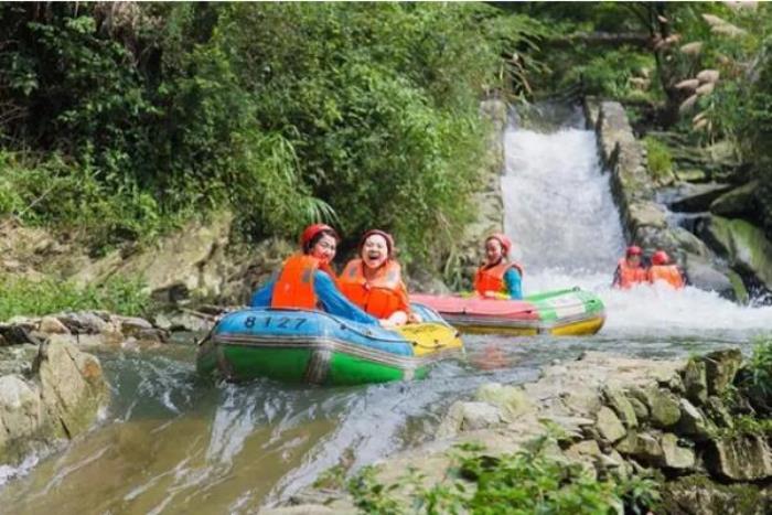 九宫山银河谷漂流 九宫山银河谷漂流