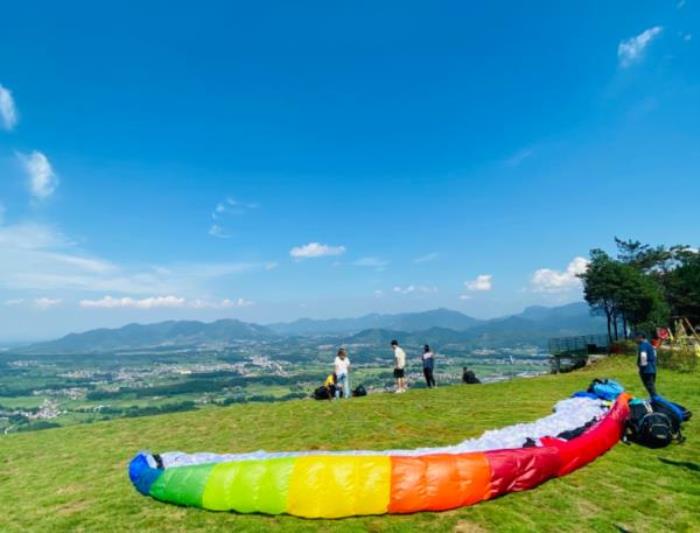 环线飞行(大冶龙凤山滑翔伞基地) 环线飞行(大冶龙凤山滑翔伞基地)
