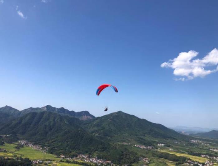 环线飞行(大冶龙凤山滑翔伞基地) 环线飞行(大冶龙凤山滑翔伞基地)
