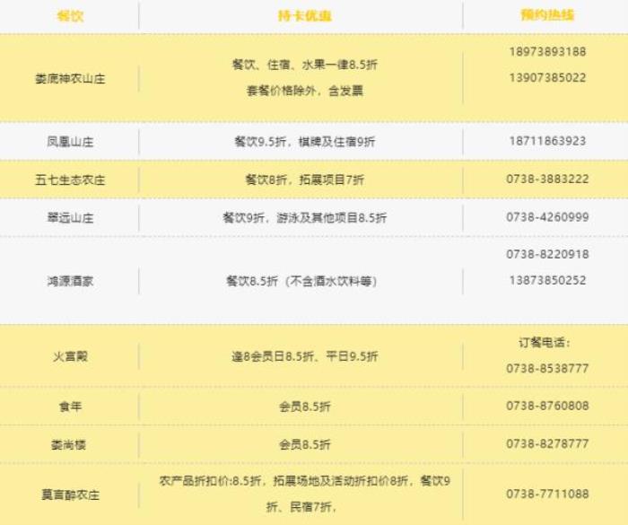 锦绣潇湘 传奇娄底旅游卡